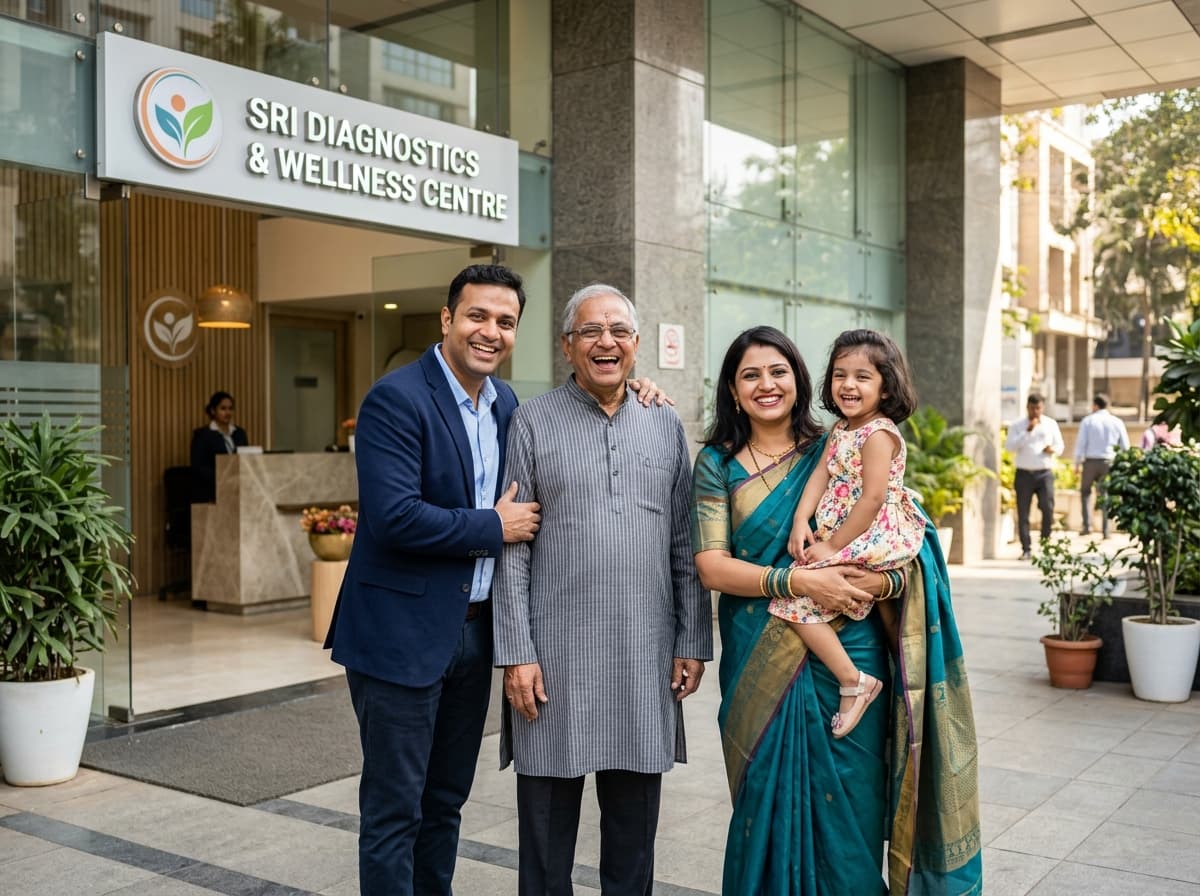 Dr. Ramesh & Vikram Sethi Family - Sri Diagnostics & Wellness Centre
